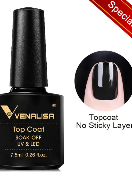 KissICON NoWipe KissIcon Venalisa 7.5ml Nail Gel Polish 60 Colors