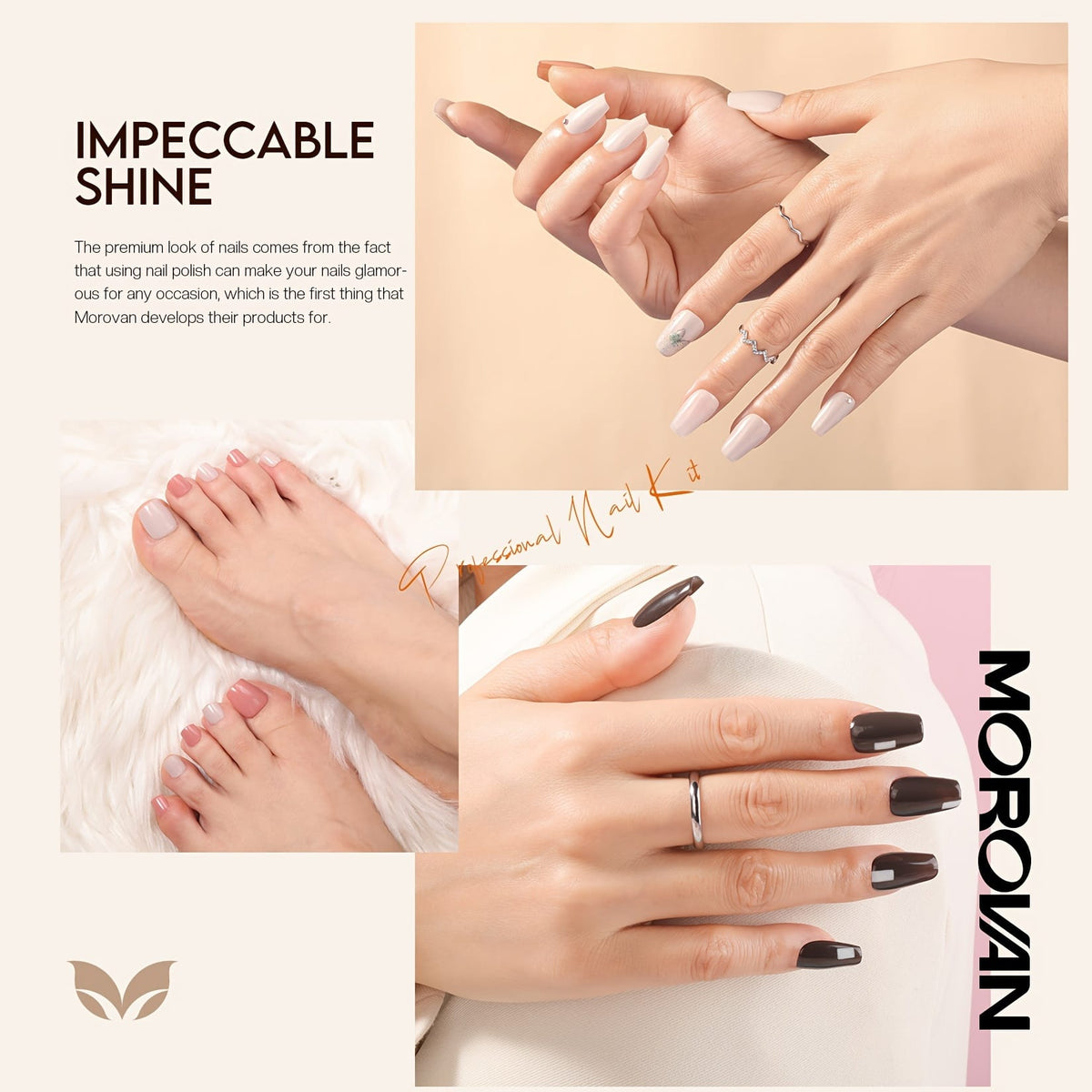 KissICON NP6-195-A6 KissIcon Nail Polish Set - Quick Dry Long-Lasting