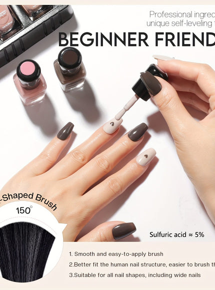 KissICON NP6-195-A6 KissIcon Nail Polish Set - Quick Dry Long-Lasting