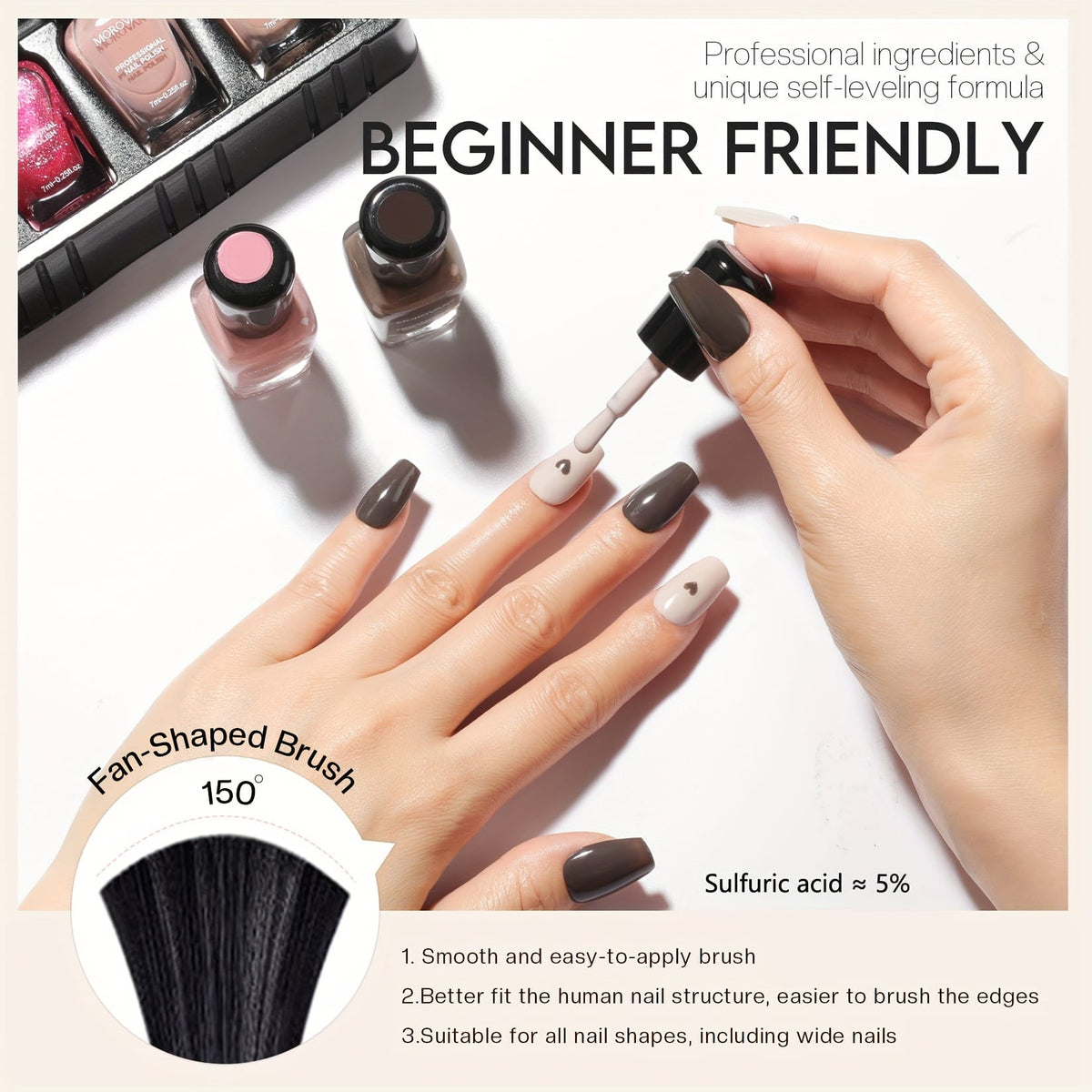 KissICON NP6-195-A6 KissIcon Nail Polish Set - Quick Dry Long-Lasting