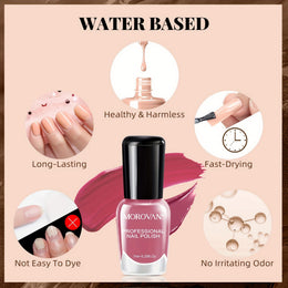 KissICON NP6-195-A6 KissIcon Nail Polish Set - Quick Dry Long-Lasting