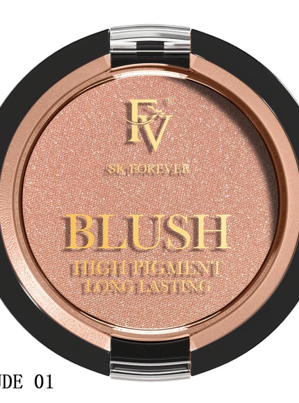 jkthpu-45 NUDE 01 FV Long Lasting Powder Blush - Lightweight Shimmer