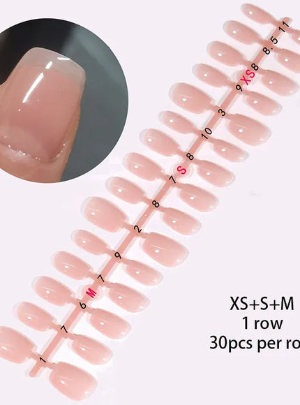 KissICON Nude 01 KissIcon Matte Nude Fake Nails - Full Cover