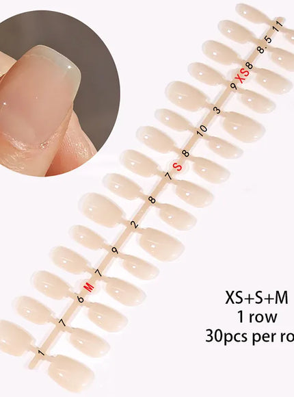 KissICON Nude 04 KissIcon Matte Nude Fake Nails - Full Cover