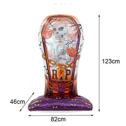 KissICON O / Other Halloween Party Decor Standing Inflatable Aluminum Foil Balloon Ghost Pumpkin Skull Haunted House Tombstone Skeleton Balloon