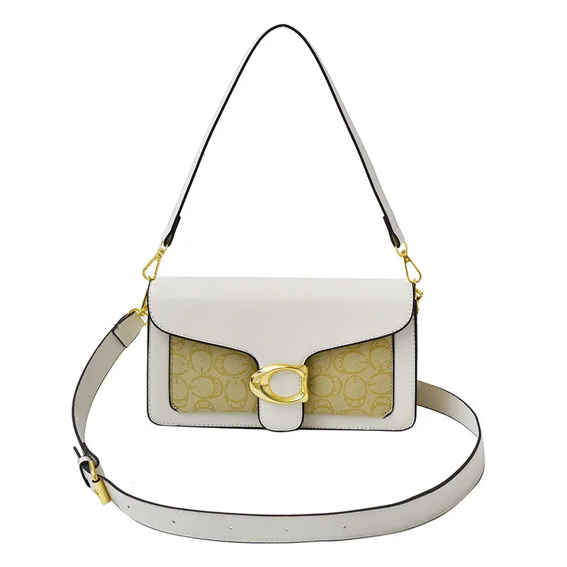 KissICON Off-white Chic PU Grid Lock Crossbody – City Essential