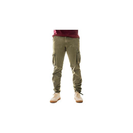 KissICON Olive / UK 34 Vasego Durable 6Pocket Loose Fit Mens Cargo Work Pants
