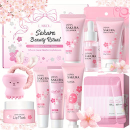 KissICON One Set / Sakura Cherry Blossom Skincare Gift Set Moisturizing Hydration Kit