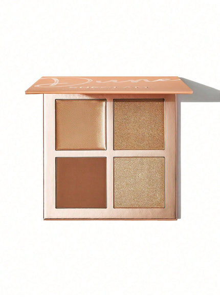 jkthpu-45 one-size KissIcon SHEGLAM 3D Pro Face Palette Dune Contour
