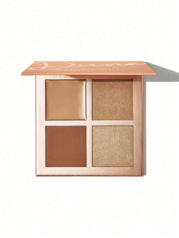 jkthpu-45 one-size KissIcon SHEGLAM 3D Pro Face Palette Dune Contour