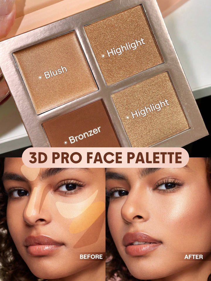 KissIcon SHEGLAM 3D Pro Face Palette Dune Contour
