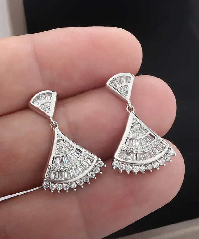 Dropshipman Option-1 💋 Beautiful Shiny Zircon Earrings For Women - Gift Ready