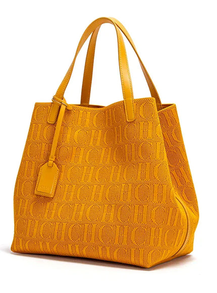Dropshipman Orange CH Ladies Shoulder Bag Fashion Classic New Pure Color Outer Pocket Ladies Handbag High Quality Craft Large Capacity Handbag