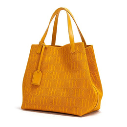 Dropshipman Orange CH Ladies Shoulder Bag Fashion Classic New Pure Color Outer Pocket Ladies Handbag High Quality Craft Large Capacity Handbag