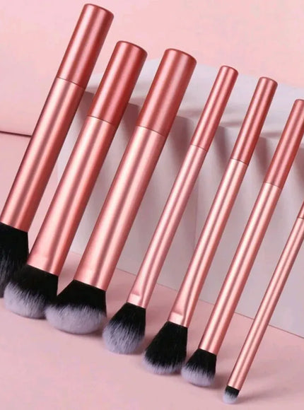 KissICON Orange KissIcon 7 Piece Makeup Brush Set - Travel