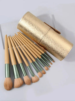 KissICON Orange KissIcon Beginner 10Pcs Makeup Brush Set - Portable