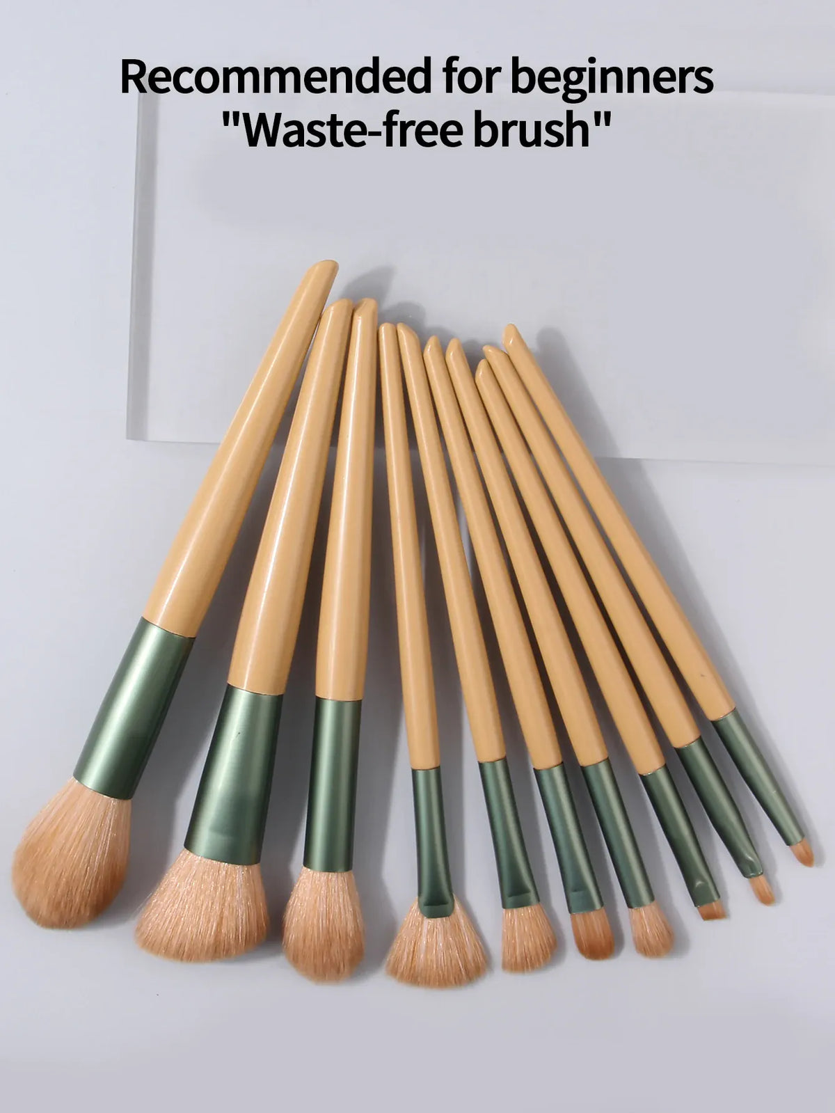 KissICON Orange KissIcon Beginner 10Pcs Makeup Brush Set - Portable
