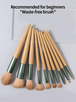 KissICON Orange KissIcon Beginner 10Pcs Makeup Brush Set - Portable