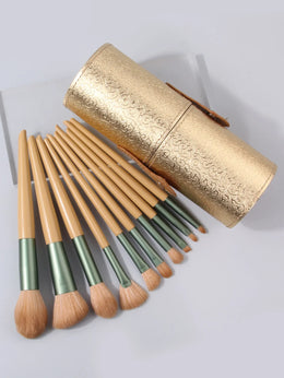 KissICON Orange KissIcon Beginner 10Pcs Makeup Brush Set - Portable