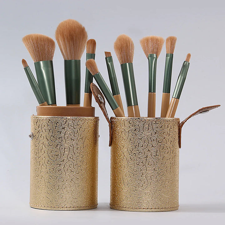 KissIcon Beginner 10Pcs Makeup Brush Set - Portable