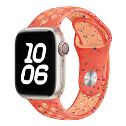 KissICON Orange pink / SM / 38 40 41 S10-11 42mm Silicone Strap For Apple Watch Ultra 3 2 Band 49mm 46mm 45mm 44mm 42mm 41mm 40mm Correa Bracelet iWatch Series 11 10 9 8 7 6 SE