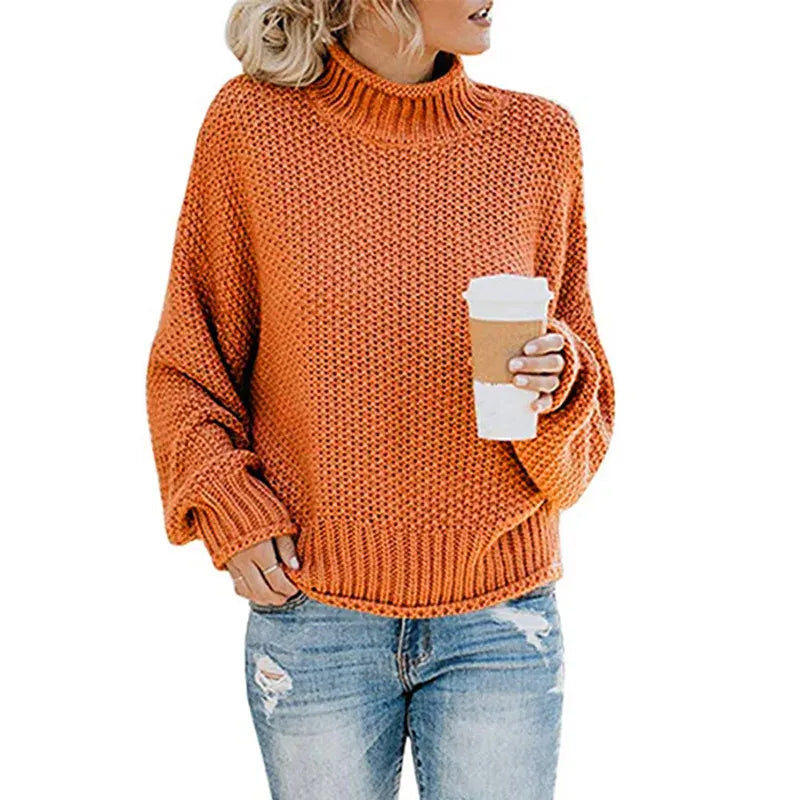 Dropshipman Orange / XXXL Women's S-3XL Plus  Size New sweater knitted sweater  foreign trade women's clothing plus size women clothing  plus size
