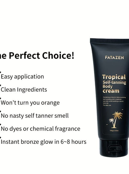 KissICON Organic Instant Dark Tanning Lotion Natural Self Tanner Streak