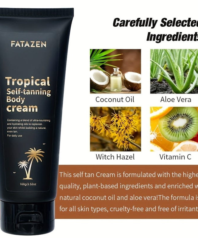 KissICON Organic Instant Dark Tanning Lotion Natural Self Tanner Streak