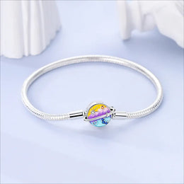 KissICON Original 925 Sterling Silver Bracelets 17-20CM Love Heart Flowers Butterfly Charms Beads Bracelet For Women Fashion Jewelry Gift