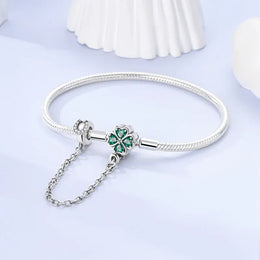 KissICON Original 925 Sterling Silver Bracelets 17-20CM Love Heart Flowers Butterfly Charms Beads Bracelet For Women Fashion Jewelry Gift