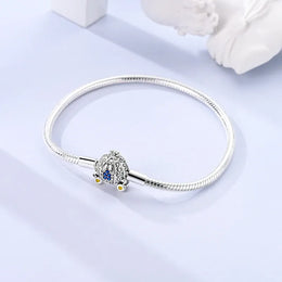 KissICON Original 925 Sterling Silver Bracelets 17-20CM Love Heart Flowers Butterfly Charms Beads Bracelet For Women Fashion Jewelry Gift
