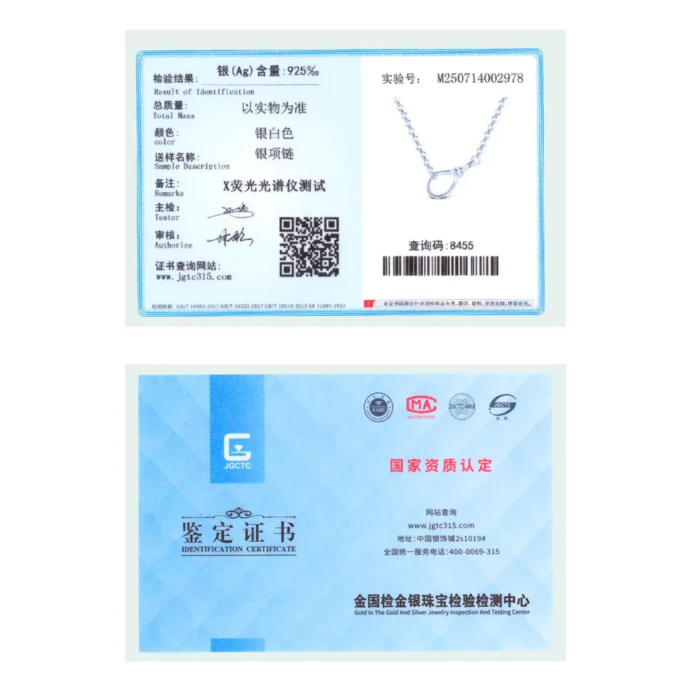KissICON Original 925 Sterling Silver Minimalist Infinite Necklace Fit Bracelet Diy For Women Fashion Jewelry Hot Fine Pendant Love Gift