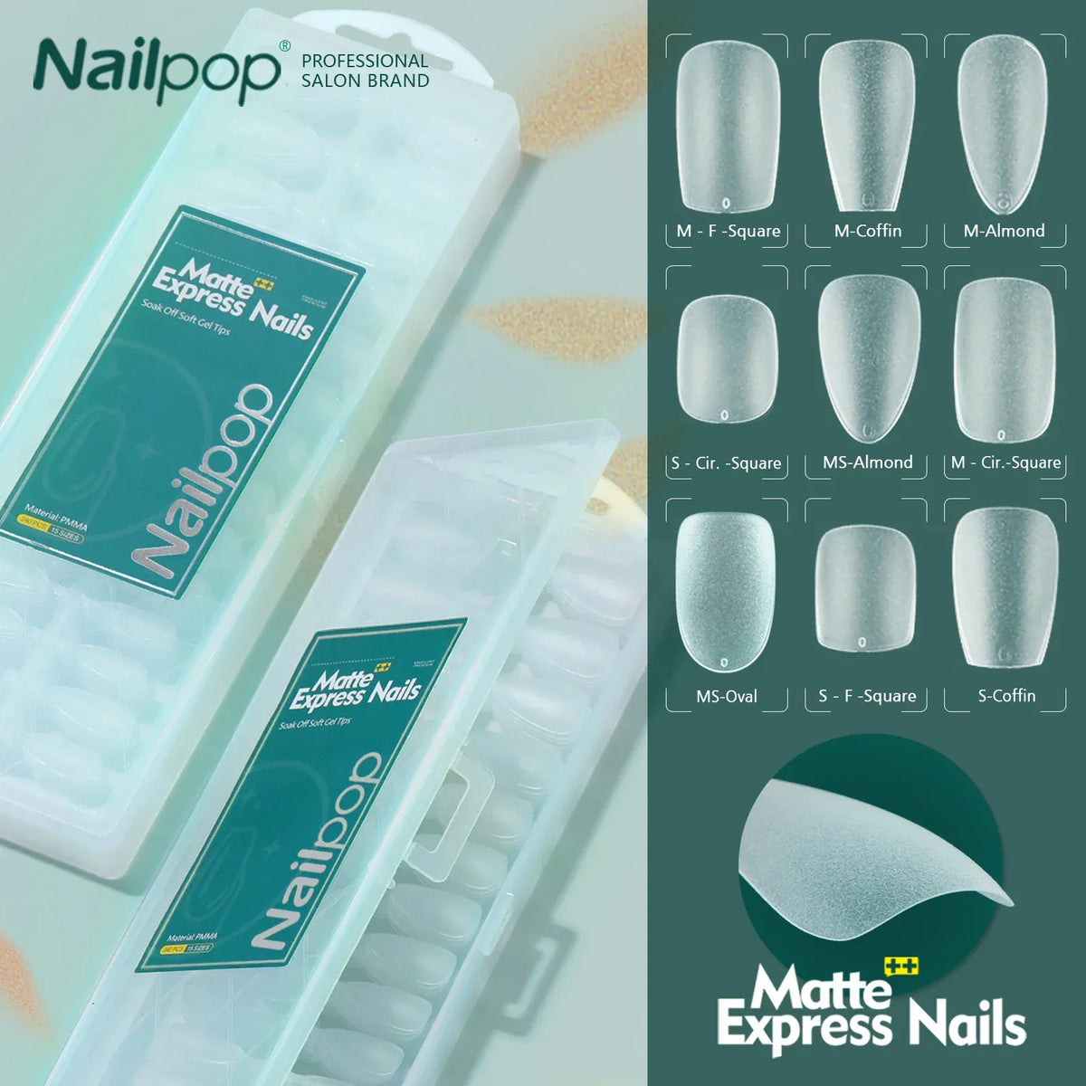 KissICON out of stock KissIcon Nailpop Matte Nails 240pcs Press On -