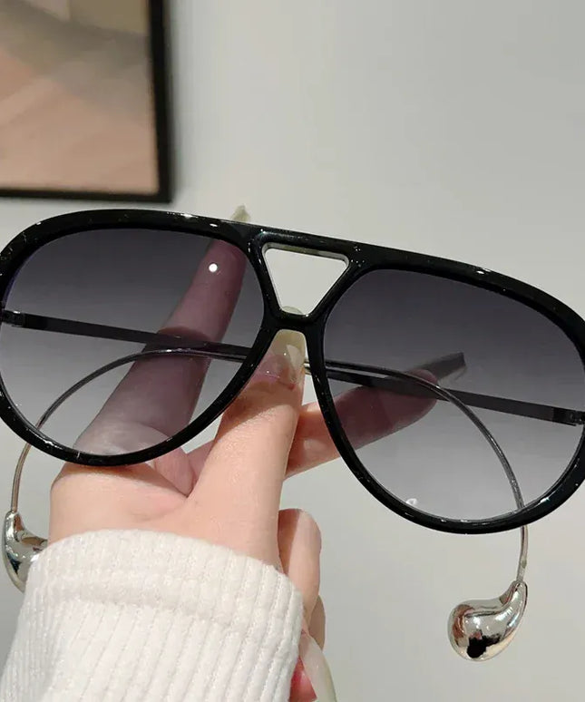 Dropshipman Oversized Double Bridge Pilot Sunglasses