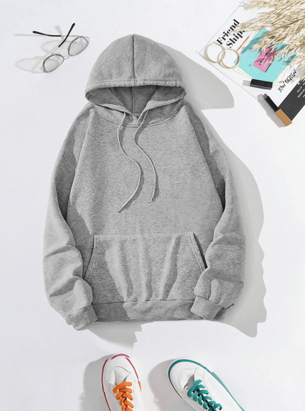 jkthpu-45 Oversized Gray Hoodie Featuring Disney'S Stitch for Plus-Size