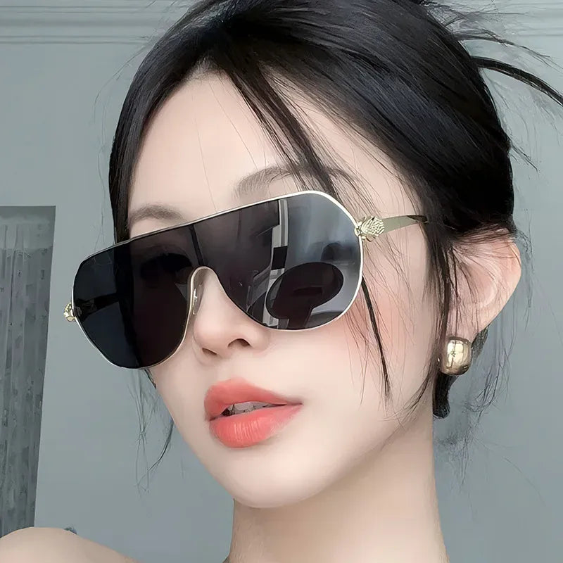 Dropshipman Oversized Snake Steampunk Sunglasses