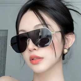 Dropshipman Oversized Snake Steampunk Sunglasses