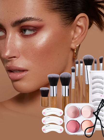 KissICON P0003G Allinone Makeup Kit Complete Beauty Beginners
