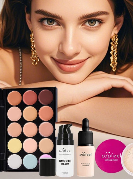 KissICON P0003G Allinone Makeup Kit Complete Beauty Beginners