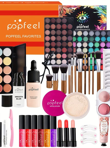 KissICON P0003G Allinone Makeup Kit Complete Beauty Beginners