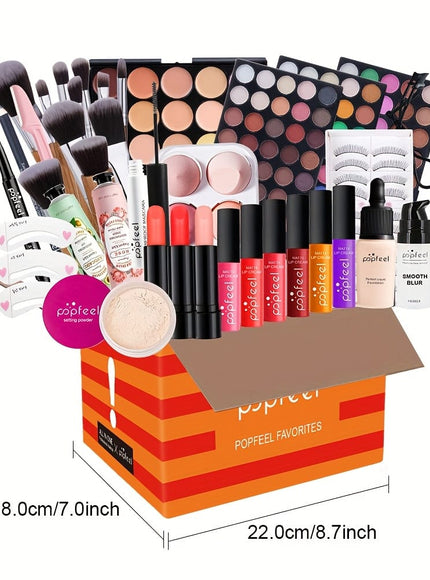 KissICON P0003G Allinone Makeup Kit Complete Beauty Beginners