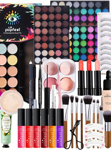 KissICON P0003G Allinone Makeup Kit Complete Beauty Beginners
