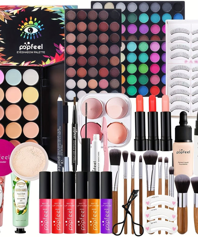 KissICON P0003G Allinone Makeup Kit Complete Beauty Beginners