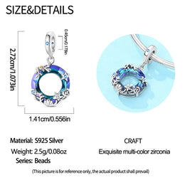 KissICON PAC2454 925 Pure Summer Fruit Handbag Pendant Hanging Bead Suitable for Original Pandora Bracelet Women DIY Exquisite Gift