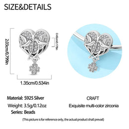 KissICON PAC2460 925 Pure Summer Fruit Handbag Pendant Hanging Bead Suitable for Original Pandora Bracelet Women DIY Exquisite Gift