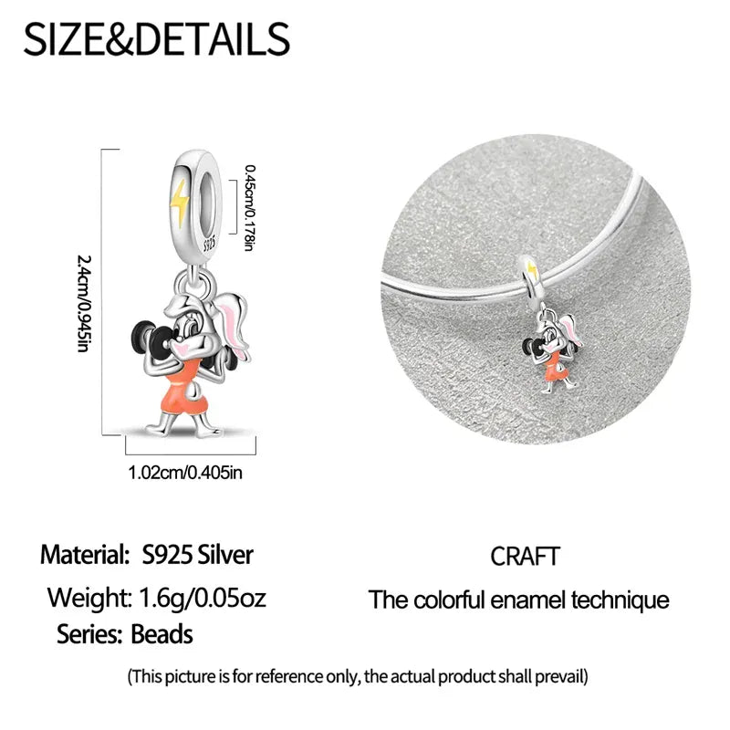 KissICON PAC2475 925 Pure Summer Fruit Handbag Pendant Hanging Bead Suitable for Original Pandora Bracelet Women DIY Exquisite Gift