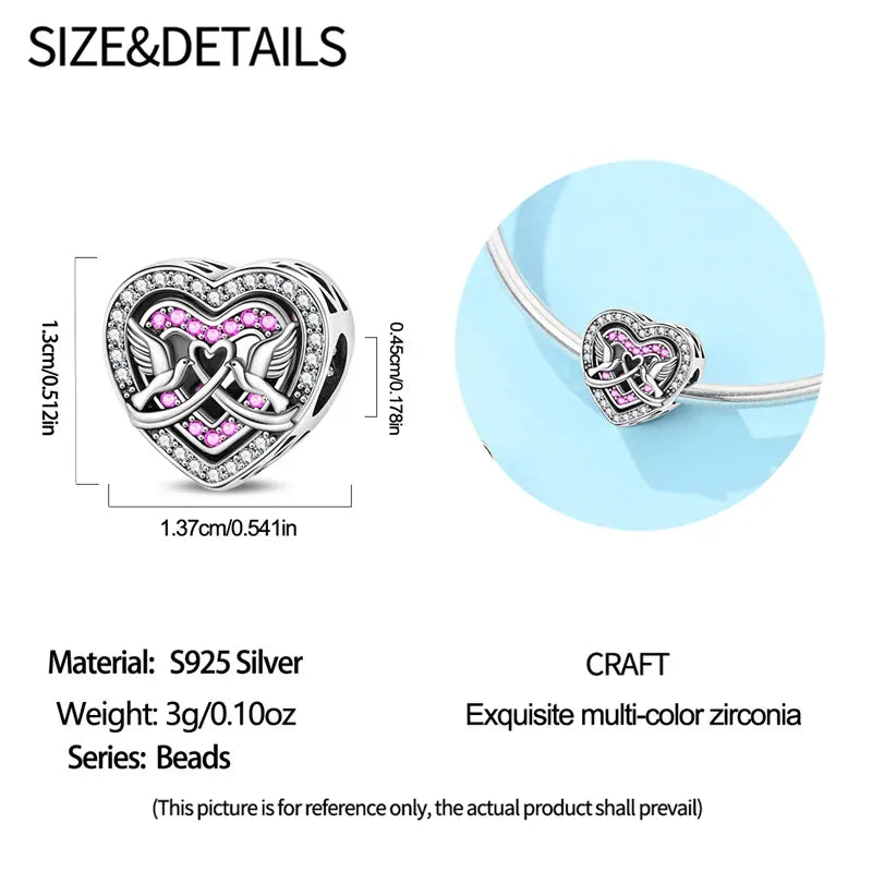 KissICON PAC2477 925 Pure Summer Fruit Handbag Pendant Hanging Bead Suitable for Original Pandora Bracelet Women DIY Exquisite Gift