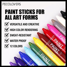 KissICON Party Painting Crayon,Smooth Application, Highpigment Makeup,Suitable for Halloween&Stage Makeup