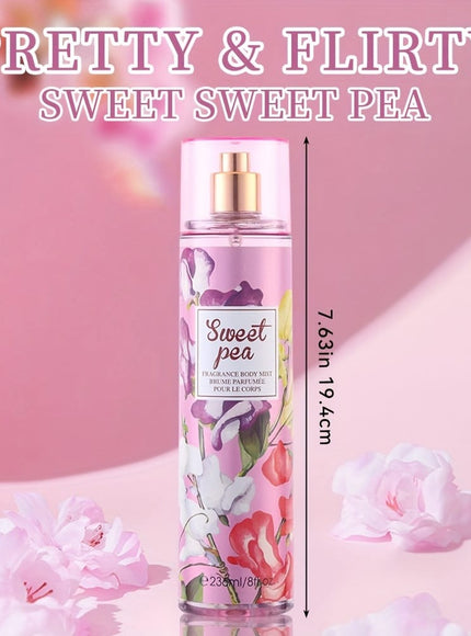 KissICON Pea/Pear/Tayberry/BlackCurrant Sweet Pea Pear Tayberry 8 Oz Body Mist