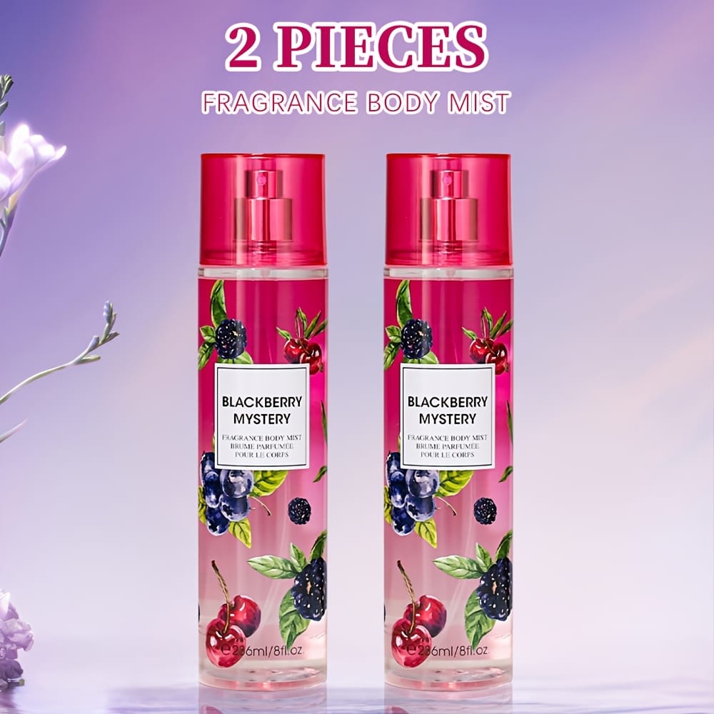 KissICON Pear/Black Currant/Blueberry KissIcon 8oz Body Mist Duo Strawberry Cupcake -